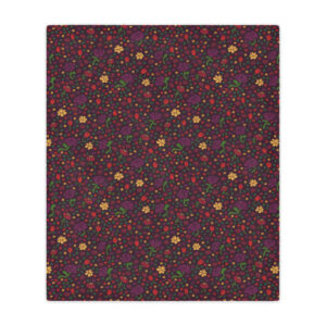 Decorative Flowers Minky Blanket