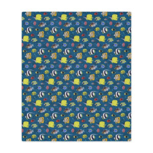 Swimming Fish Minky Blanket