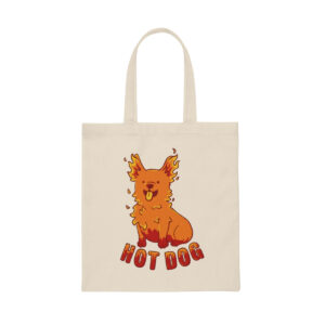 Hot Dog Canvas Tote Bag