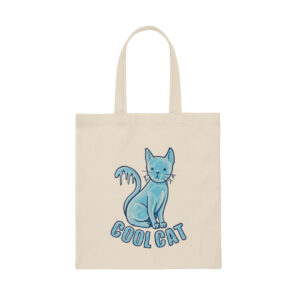 Cool Cat Canvas Tote Bag
